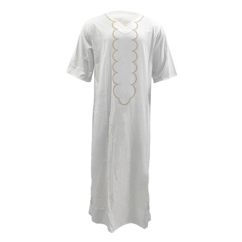 Mens Robe Muslim Clothing Saudi Arab Jubba Kaftan,Dishdash,Thobe,Long-Sleeve - Picture 32 of 35