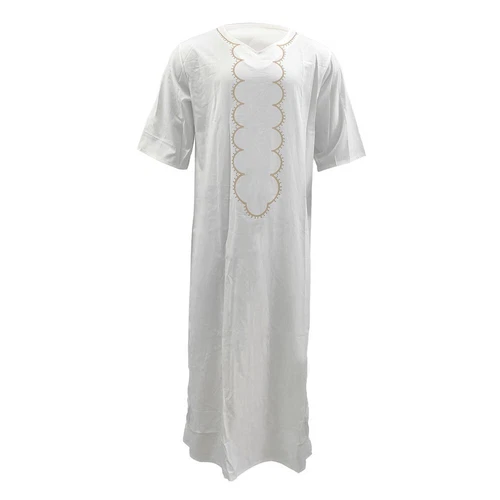 Mens Robe Muslim Clothing Saudi Arab Jubba Kaftan,Dishdash,Thobe,Long-Sleeve - Picture 33 of 36