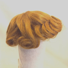 IMSCO Human Hair Blonde Doll Wig Size 7 Soft Curly All Around Style NWT M33