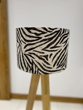 Handmade Zebra Print Lampshade- Animal-Funky-Contemporary