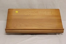 Vintage Swivel Guest Book Bible Rotating Turntable Wood Stand Made in Hungary B3