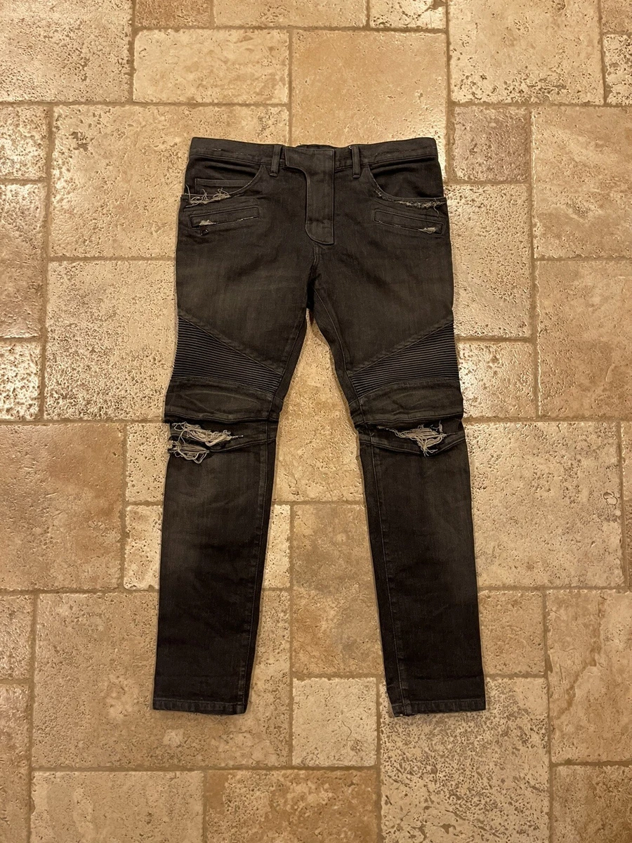 Washed Blue Balmain Jeans at best price in Raipur | ID: 2852715543173