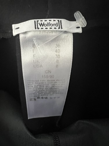 Wolford Jo Contrast Vegan Faux Leather Panel Leggings £215 Size 8 - Picture 4 of 4
