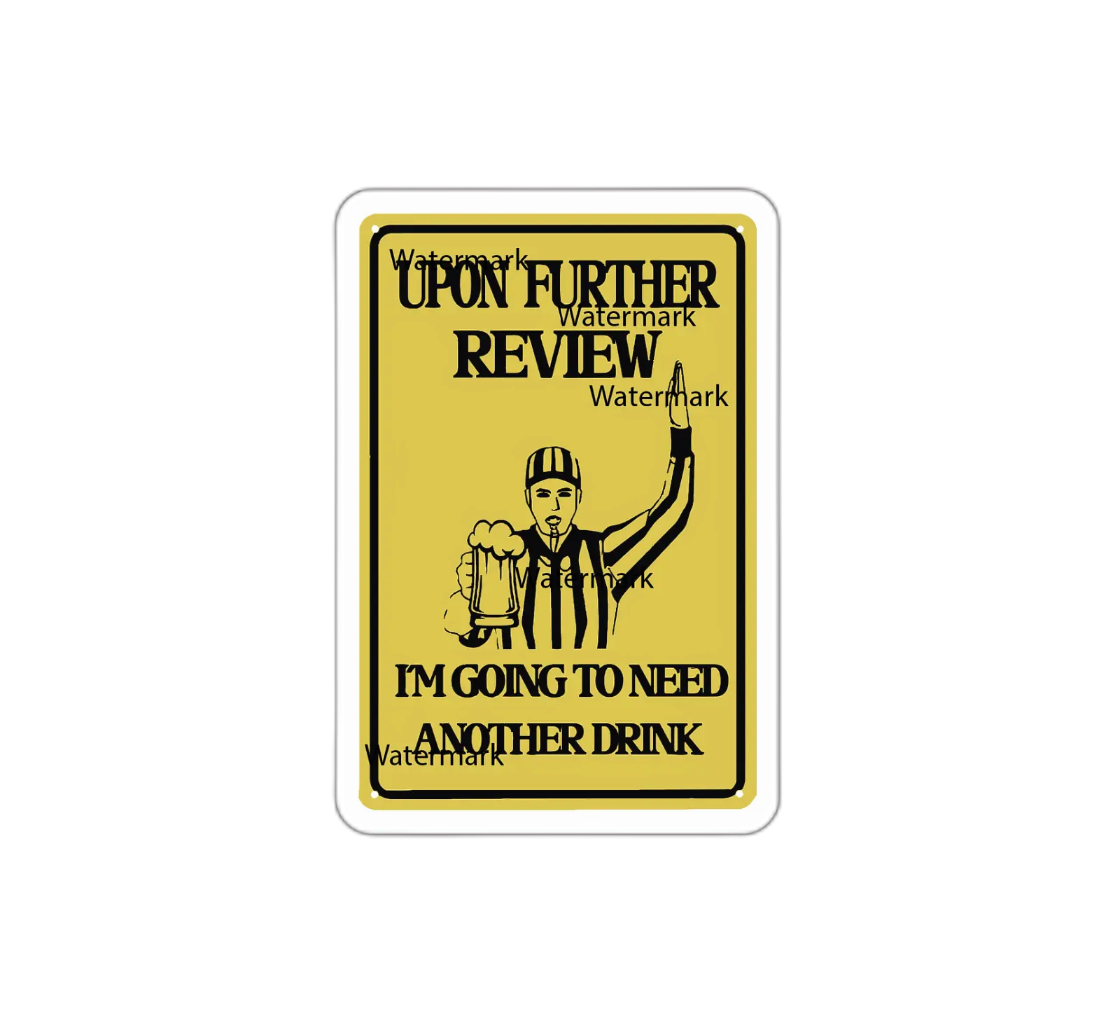 Beer Referee Sticker Decal