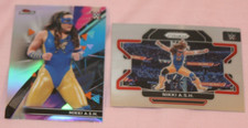 NIKKI A.S.H. (2) 2021 TOPPS FINEST REFRACTOR #27 2022 PRIZM RAW #38