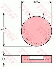 Plaquette de frein Citroen 2 CV