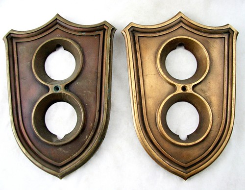 1930s Brass Elevator Indicator Plate - Picture 2 of 3