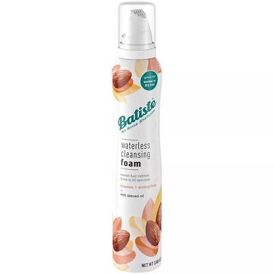New Batiste Waterless Cleansing Foam Cleanse and Strengthen with Almond Oil 3.60