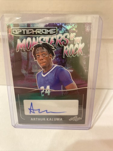 #3/10 (ONLY 10) 2023 LEAF AUTO AUTOGRAPH ARTHUR KALUMA ROOKIE CARD