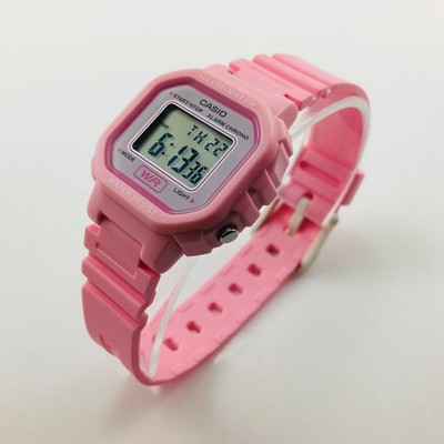 digital pink watch