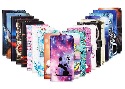 Für Samsung A51 A20S A10E A10S A20E Muster PU Leder Flip Wallet Stand Handyhülle