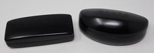Ralph Lauren Sunglasses Case Black Leather Hard Clam Shell Lot of 2 Different