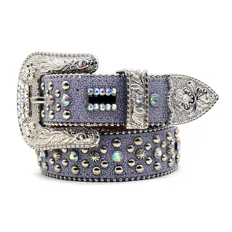 Crystal top rhinestone belt