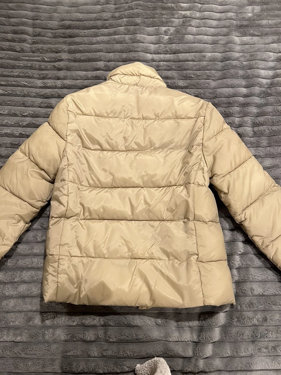 Zara cream top puffer coat