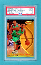 SHAREEF ABDUR-RAHIM 1997-98 BOWMAN'S BEST PREVIEW REFRACTOR PSA 9 MINT GRIZZLIES