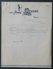 Invoice BELGIUM 1954 DEYNRE STOKERY MAERE illustrated 57