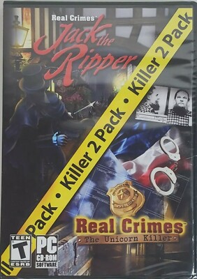 Real Crimes Killer 2 Pack Jack the Ripper The Unicorn Killer PC CD ROM Windows