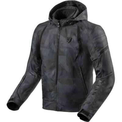 Giacca uomo moto Rev'it Flare camo dark grey invernale