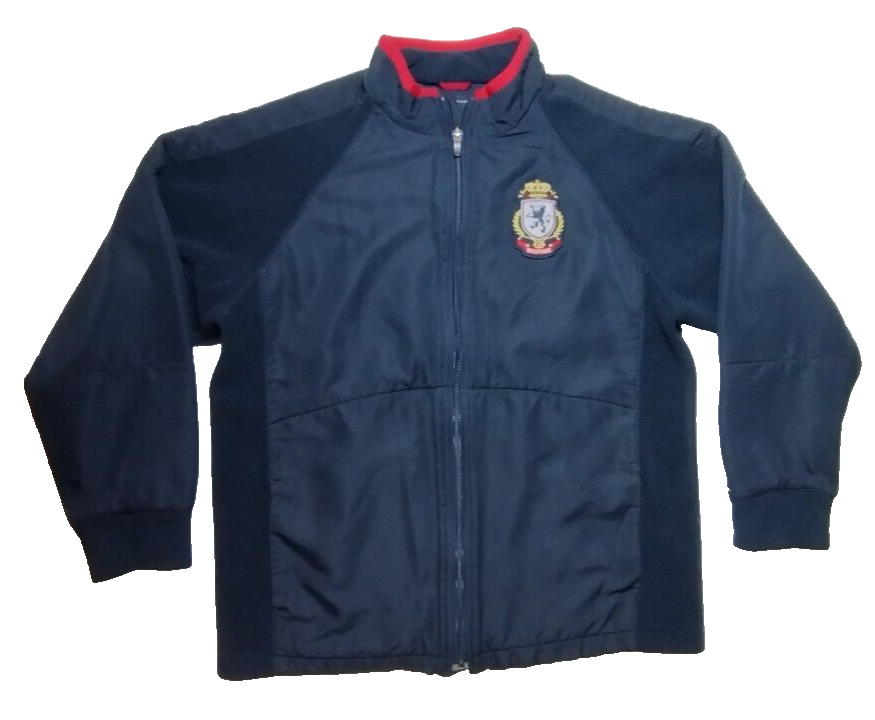 Tommy Hilfiger Kids Navy Fleece Insulated Zip Up Jacket Pockets 