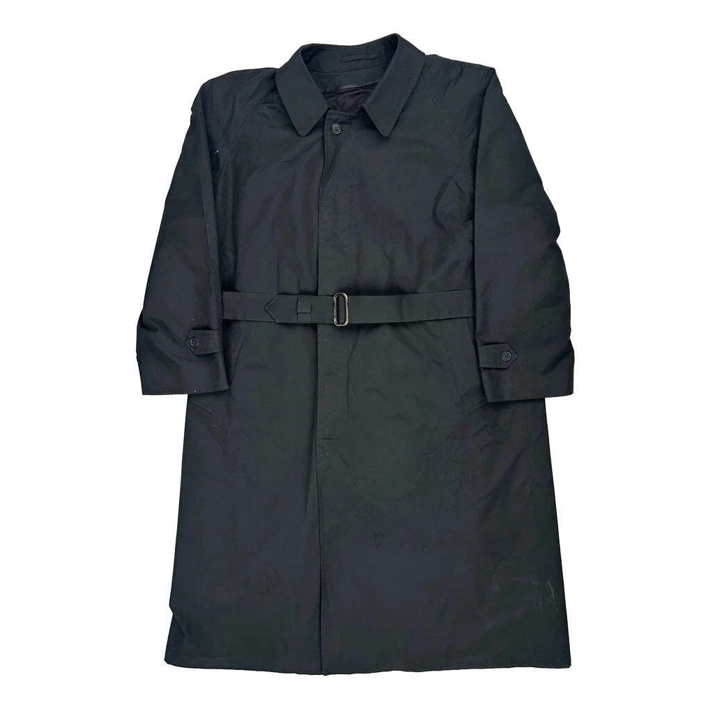 Trench coat Christian Dior ceinturé   Grand mélange de laine noir