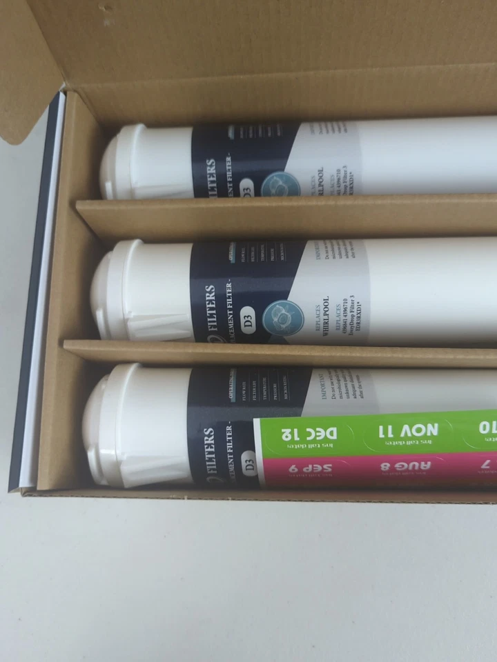 3 Replacement Filters Coach CF3 D3 Refrigerator Whirlpool brand new - Image 2 of 4