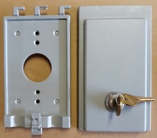 TayMac 30070 Safety Outlet Shallow Cover w/ Lock NOS 