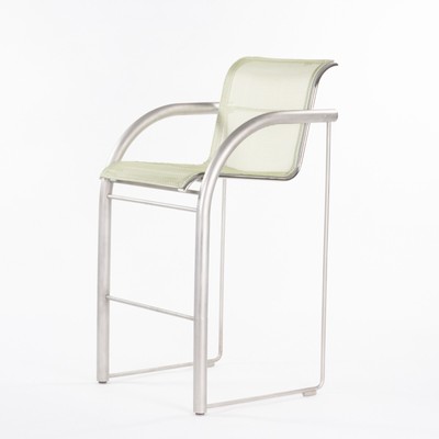 Prototipo De Richard Schultz 2002 Colección Inoxidable Taburete BAR Con