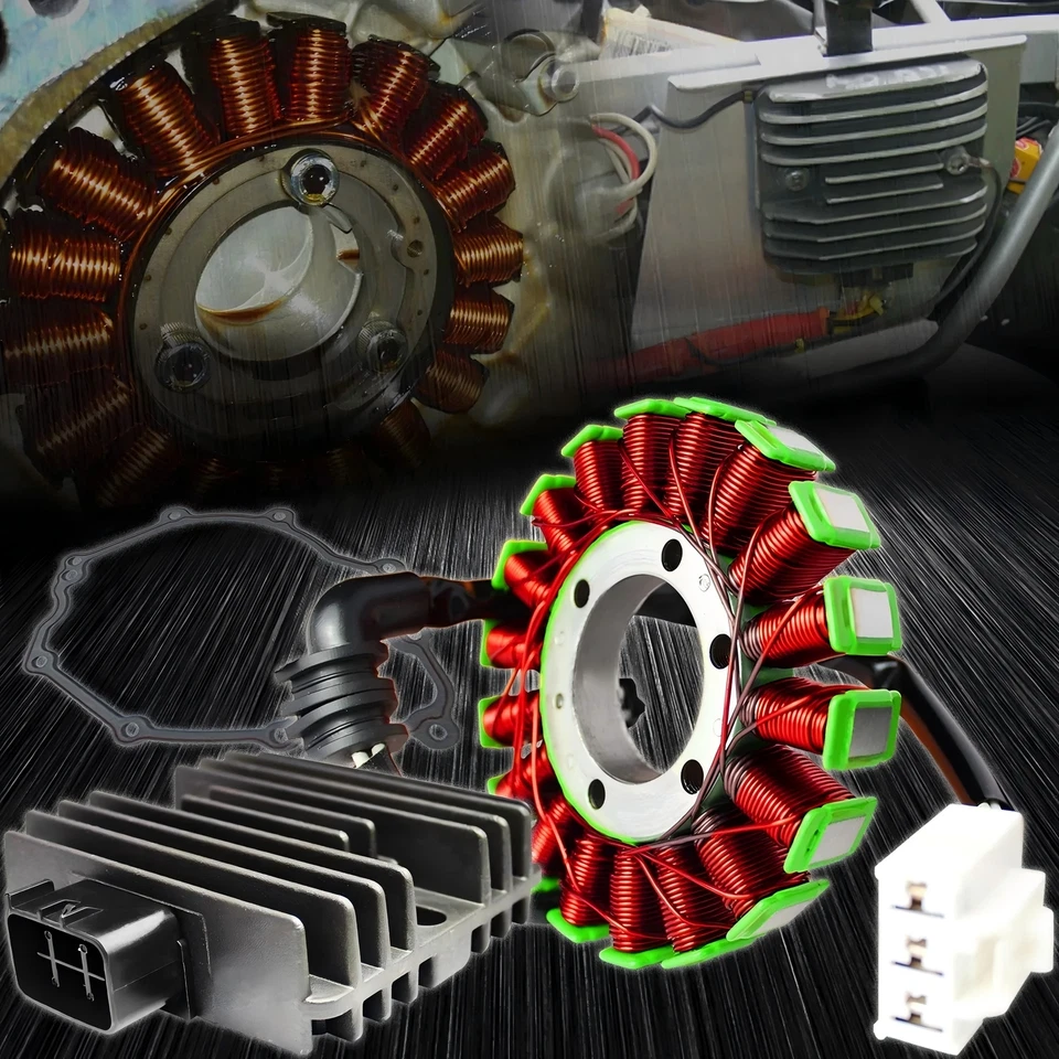 Magneto Coil Stator+Voltage Rectifier+Gasket Assy For 06-16 Yamaha YZF-R6 YZFR6 Foto 2 de 3
