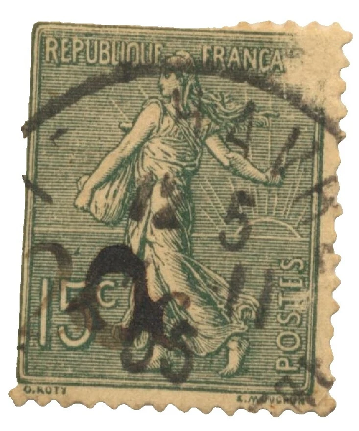 F (Fina) usado sellos y Colonias Francesas