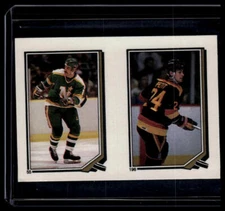 1987-88 O-Pee-Chee Stickers #55 / 196 Gordie Roberts / Michel Petit