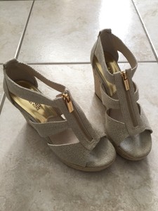 michael kors berkley weave canvas espadrille wedges