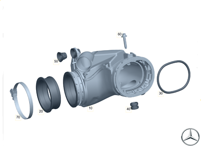 Original MERCEDES-BENZ A6540902600 Air Duct W223 V223 X223 OM654