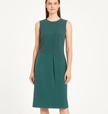 Max Mara Designer Italian Silk Panel Womens Sheath Dress Size 8 Luxury Fashion
