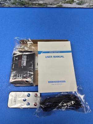 TESmart 3x1 HDMI Switch HDMI Switch With Remote New In Box