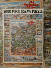 VINTAGE WHITE MOUNTAIN 1000 PIECE JIGSAW PUZZLE MT WASHINGTON VALLEY