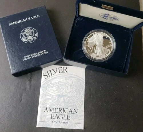 1999 P Proof $1 American Silver Eagle Dollar