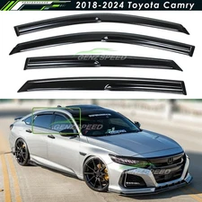For 2018-22 Honda Accord JDM 3D Wavy Mugen Style Window Visors Rain Guards Vent