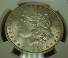 1887 United States Morgan Silver Dollar NGC MS63 - Old Brown Label