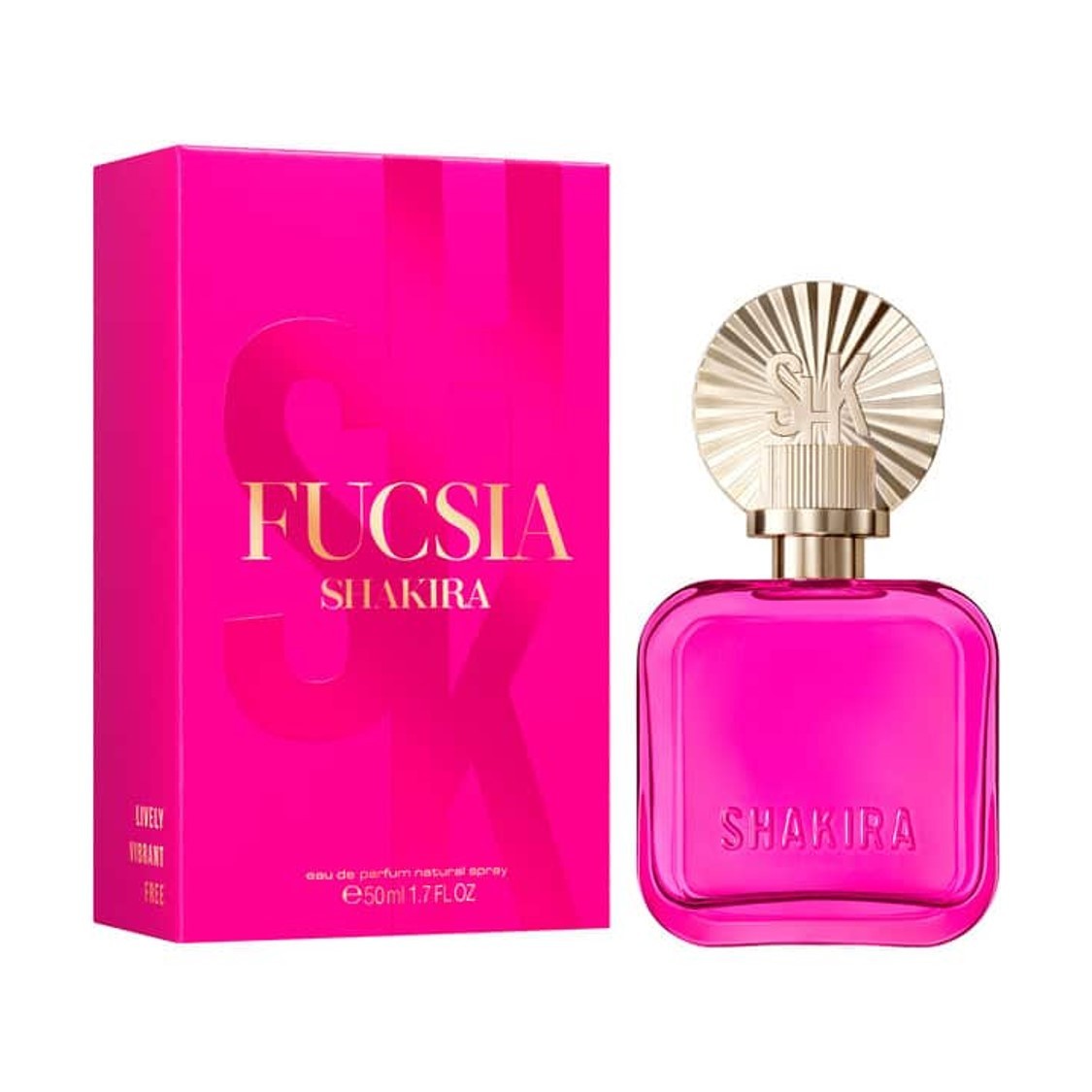 Shakira Fragrance Perfume Fucsia Eau De Parfum 50ml Woman Femme