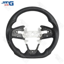 Full Black Leather Steering Wheel For 2016-2021 Honda Civic Gen 10th Fk1 Type R