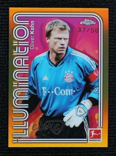2025-26 Topps Chrome Bundesliga Illumination Gold Refractor 37/50 Oliver Kahn