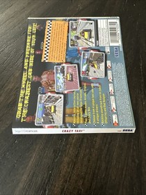 Sega Dreamcast Back Cover Art Only Crazy Taxi