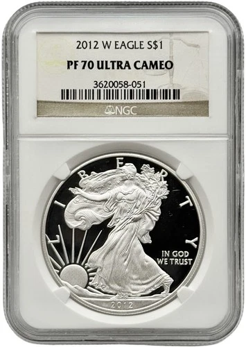 2012-W Proof 1 oz American Silver Eagle NGC PF70 Ultra Cameo