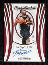2023-24 Panini Immaculate Sophisticated Signatures 29/99 Isaac Okoro Auto 1a07