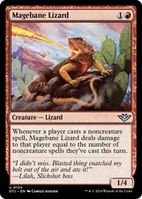 Magebane Lizard #134 | Near Mint | Outlaws of Thunder Junction OTJ | Magic MTG