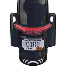 Ciro Black Latitude Taillight and License Plate Holder - 40052