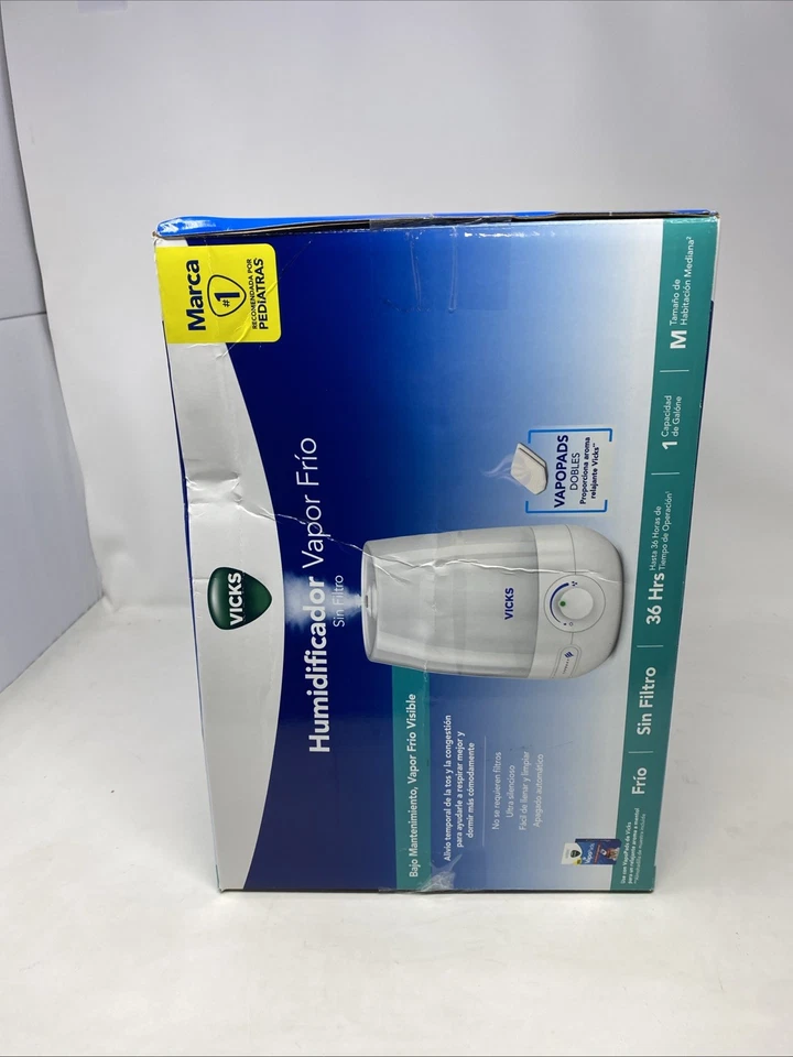 Vicks 1 Gallon Filter Free Cool Mist Ultrasonic Humidifier See Description! - Image 2 of 4