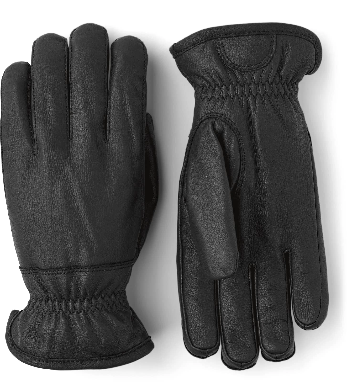 Hestra Deerskin Winter Gloves Black Insulated Polyester Boa Fleece Lining