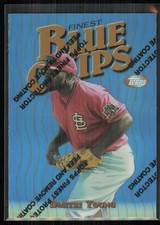 1997 Topps Finest Blue Chips Refractor Dmitri Young #177