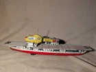 Rare Bandai Friction Tin Litho USS Forestal Forrestal CV-59 Toy Ship Helicopter